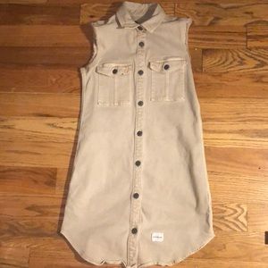 Button Up Denim Dress